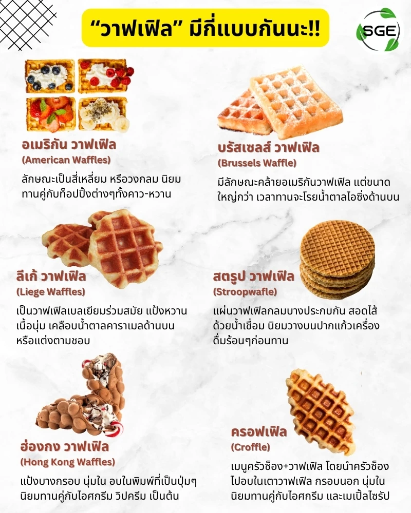 วาฟเฟิลมีกี่แบบ-types waffle
