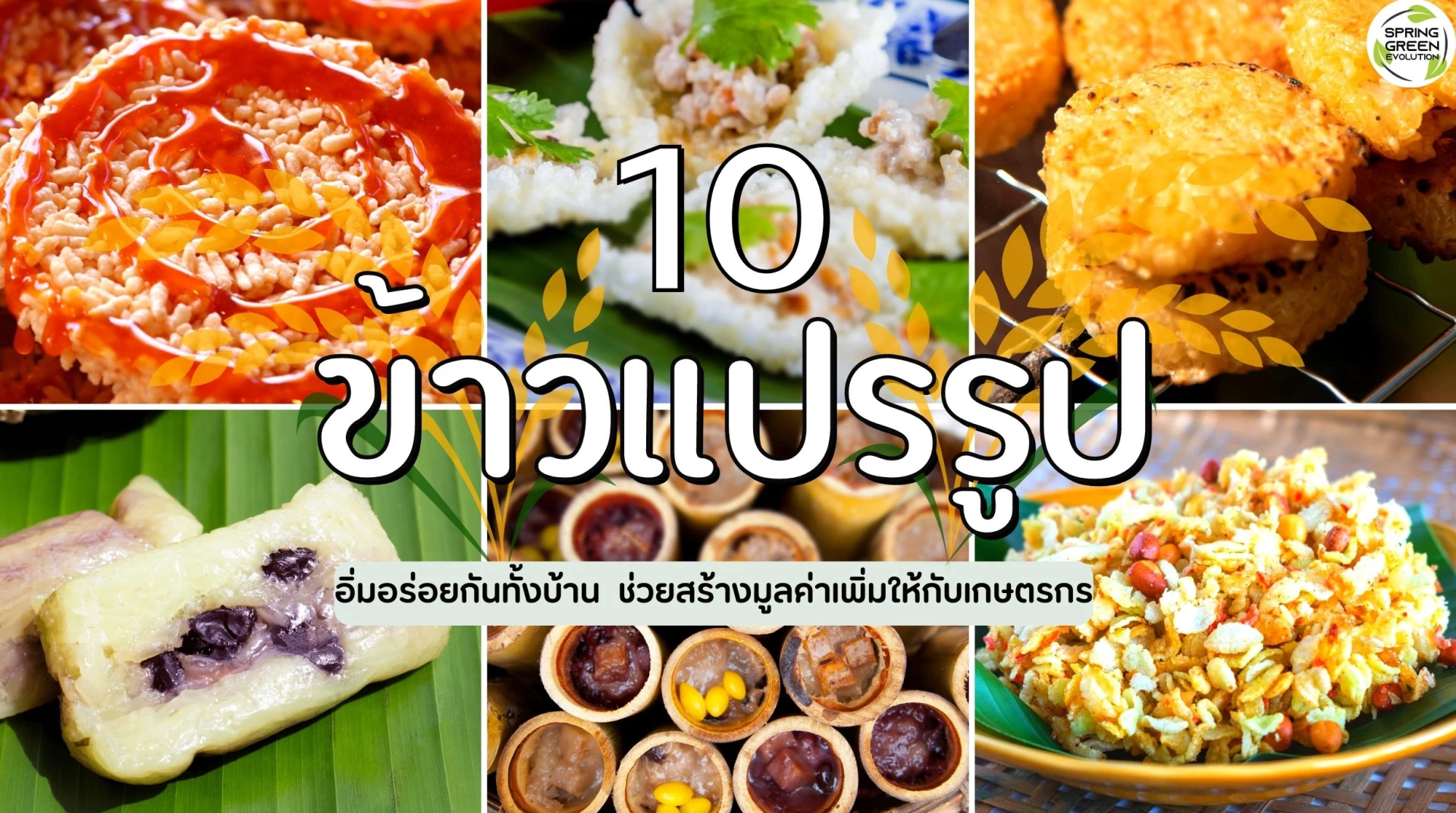 10 เมนู ข้าวแปรรูป อิ่มอร่อยกันทั้งบ้าน ช่วยสร้างมูลค่าเพิ่มให้กับเกษตรกร